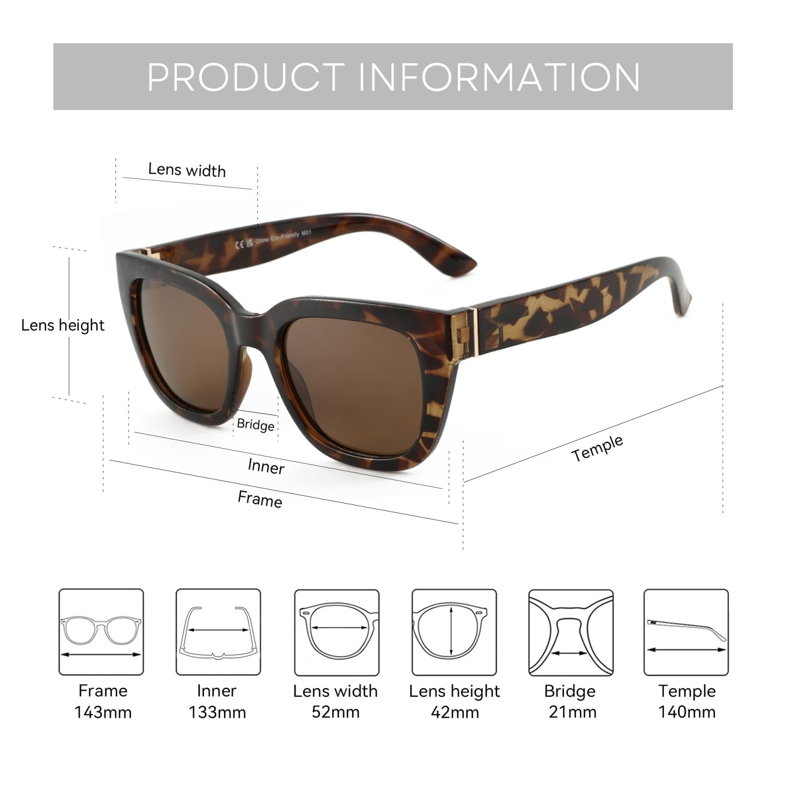 Occhiali da sole polarizzati alla moda per donna, protezione UV400, occhiali da sole a forma di occhio di gatto.