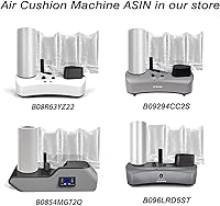 Vista 6 de Película de cojín de aire 72002 - Rollo de embalaje de bolsas de burbujas de aire, 1 rollo de embalaje de 7.874 in x 3.937 in x 656.2 ft x 0.001 in