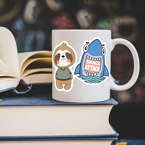 Miniatura 6 de Calcomanías para botellas de agua para niños, 100 calcomanías de vinilo impermeables para botellas de agua, paquete de calcomanías para niños,