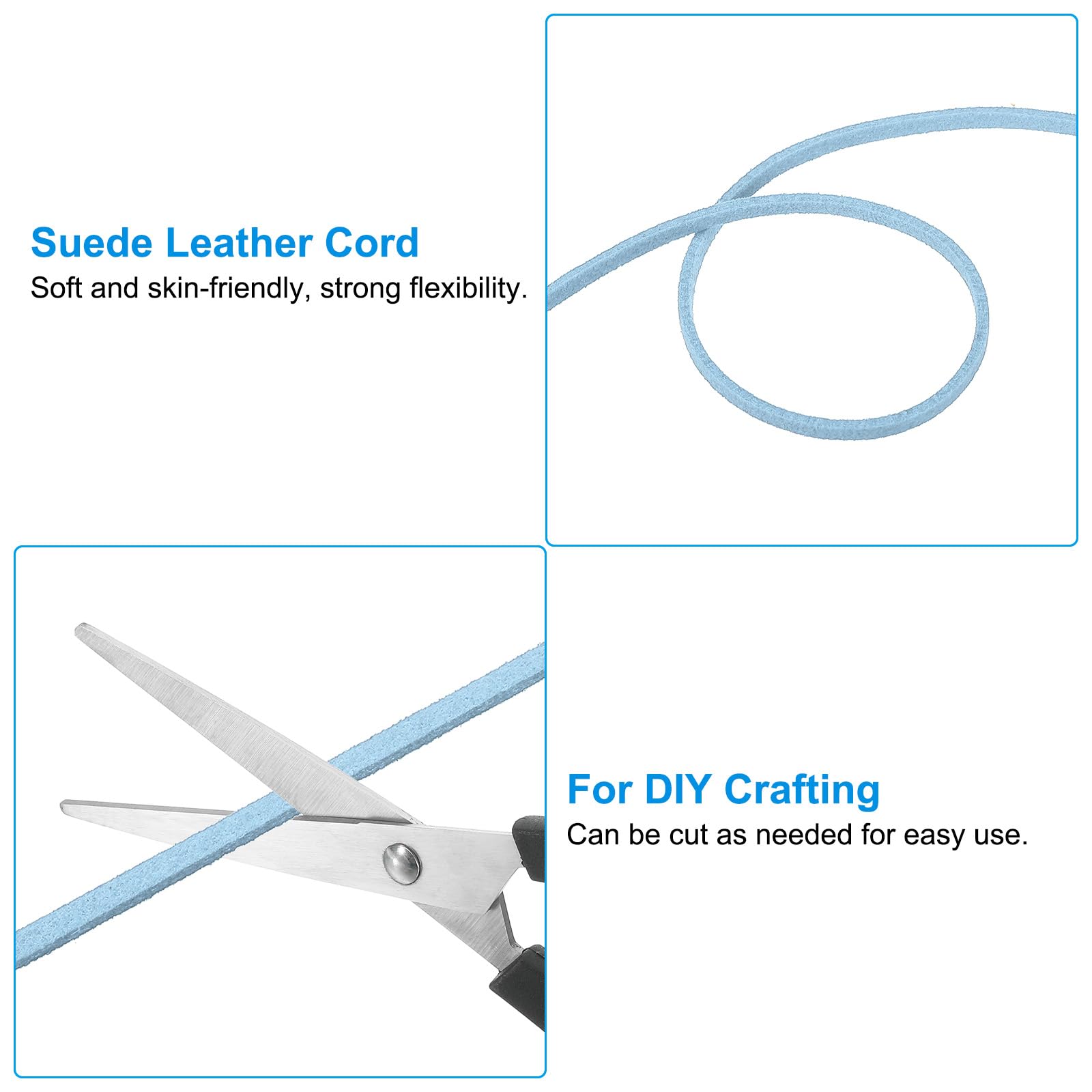 PATIKIL Suede Leather Cord 2.5mm 98 Yard - Image 3