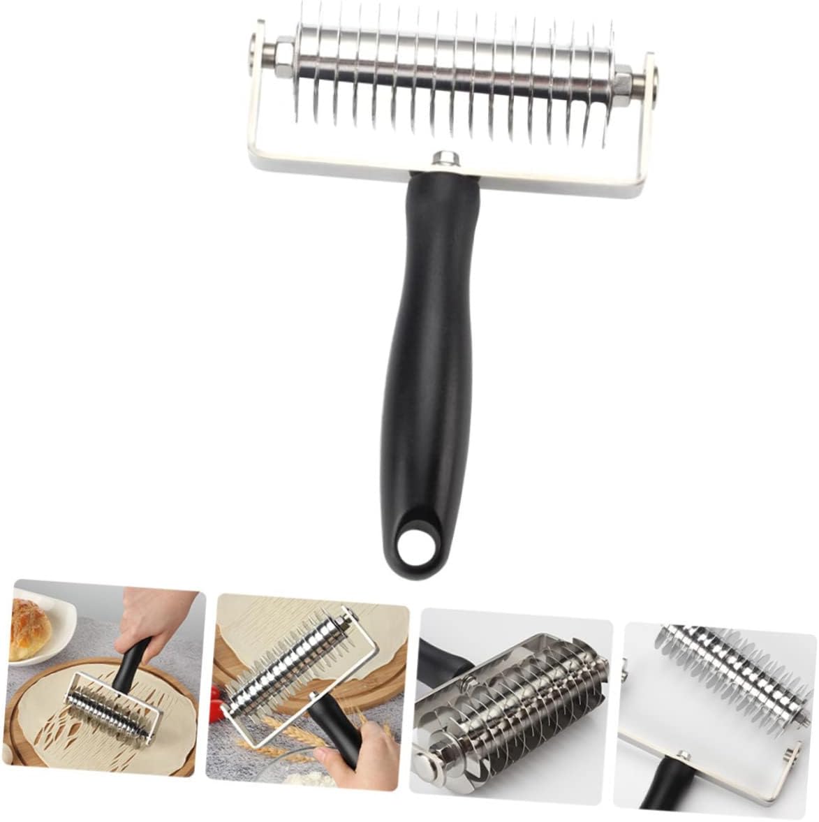 SHOWERORO 1pc Lattice Cutter Roller for Baking Multi-functional Pastry Tool for Pies Cookies and Bread Easy Lattice Design Maker Kitchen Baking Utensil