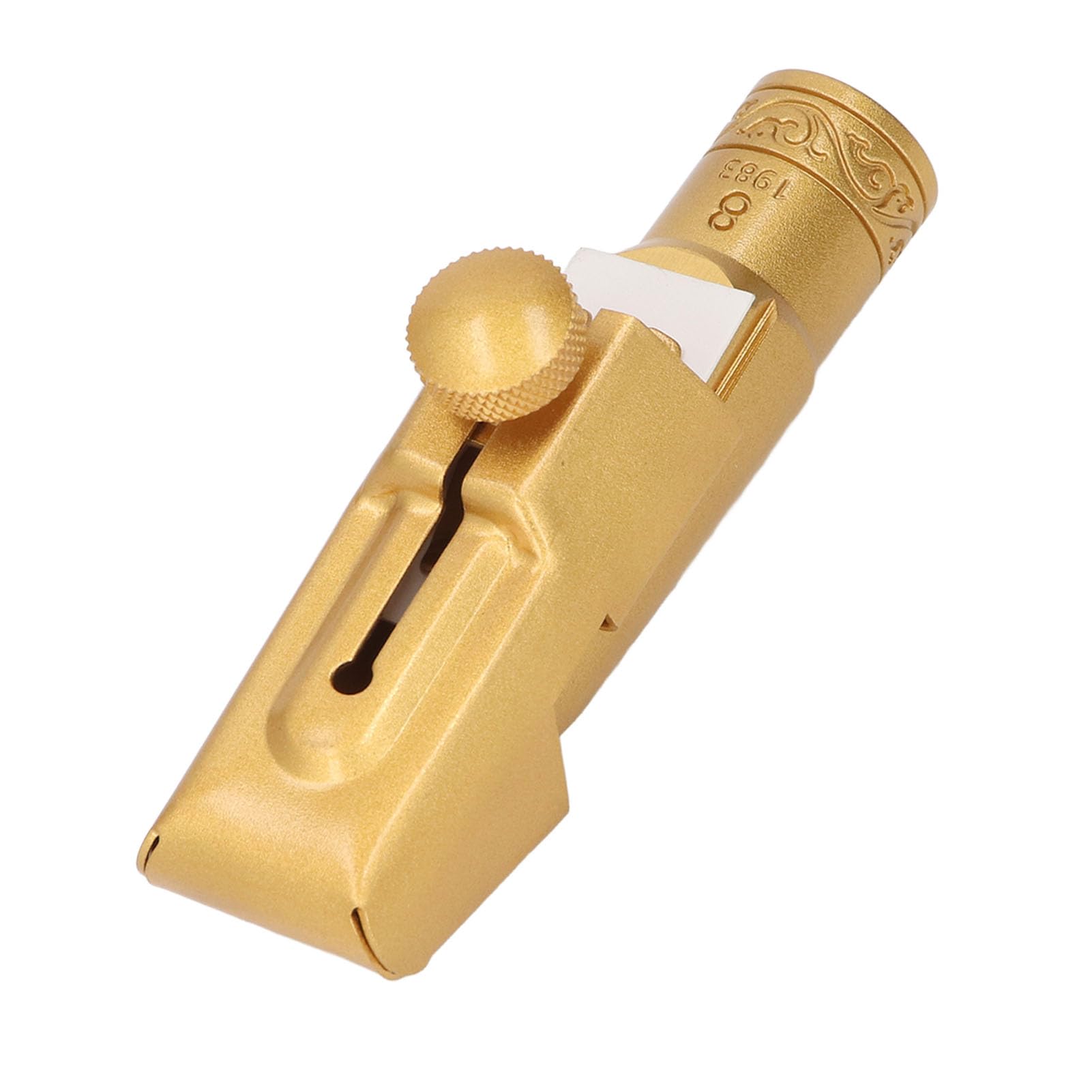 Fabater Bocchino per Sax Soprano Tono Brillante in Ottone Metallo B Piatto 8C di Ricambio per Sassofonisti Principianti e Professionisti