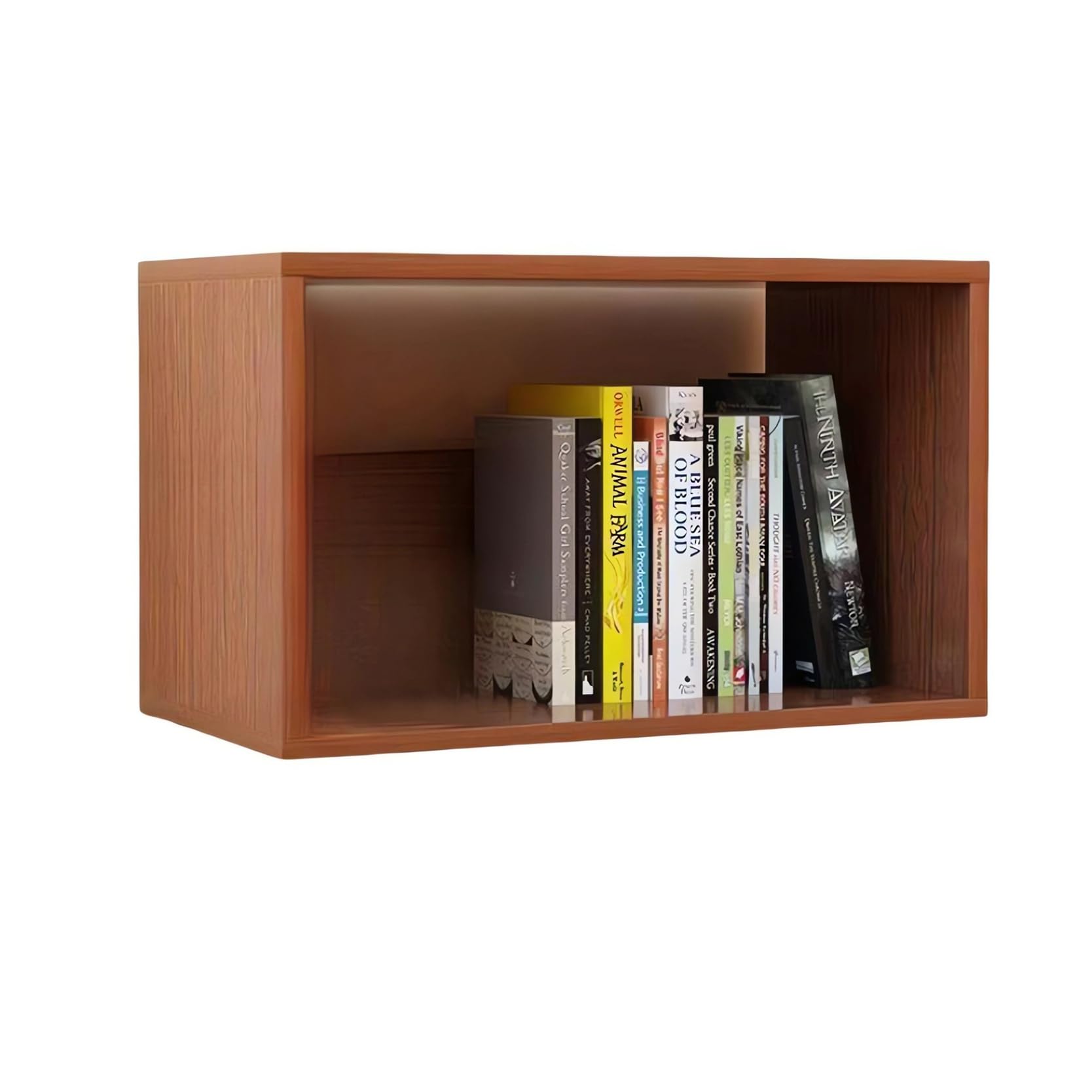 AUSHOPLAH Modernes Schreibtisch-Bücherregal, Holz, 40x31,5x1