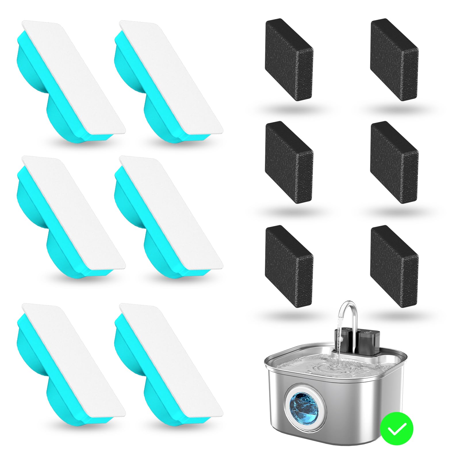 Lawfery Wireless Cat Water Fountain Filters Replacement
