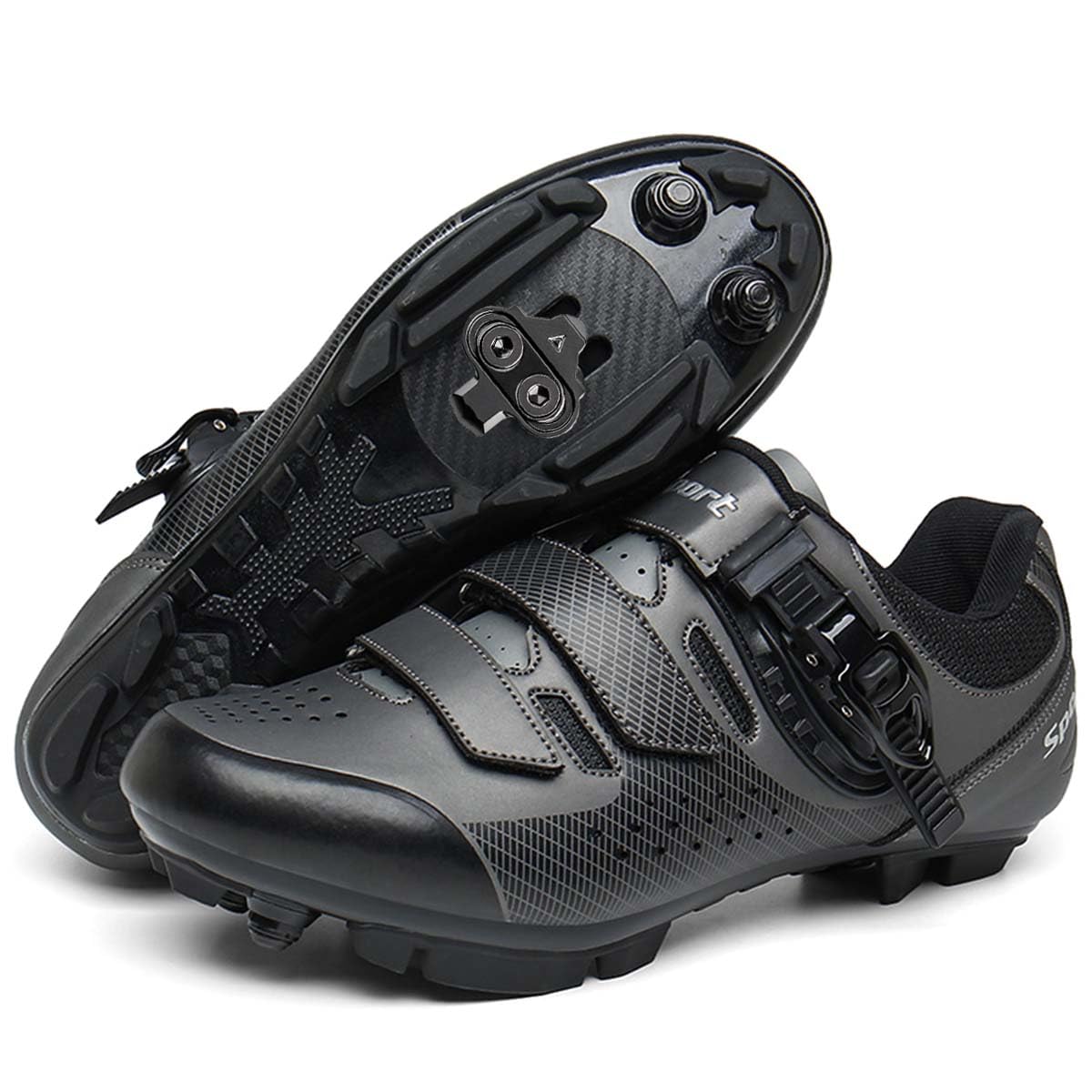 Scarpe da Ciclismo Uomo in Mountain Bike | Professionali Scarpe da MTB Compatibile con Shimano SPD 2-Bolts Pedals All'aperto per Bici
