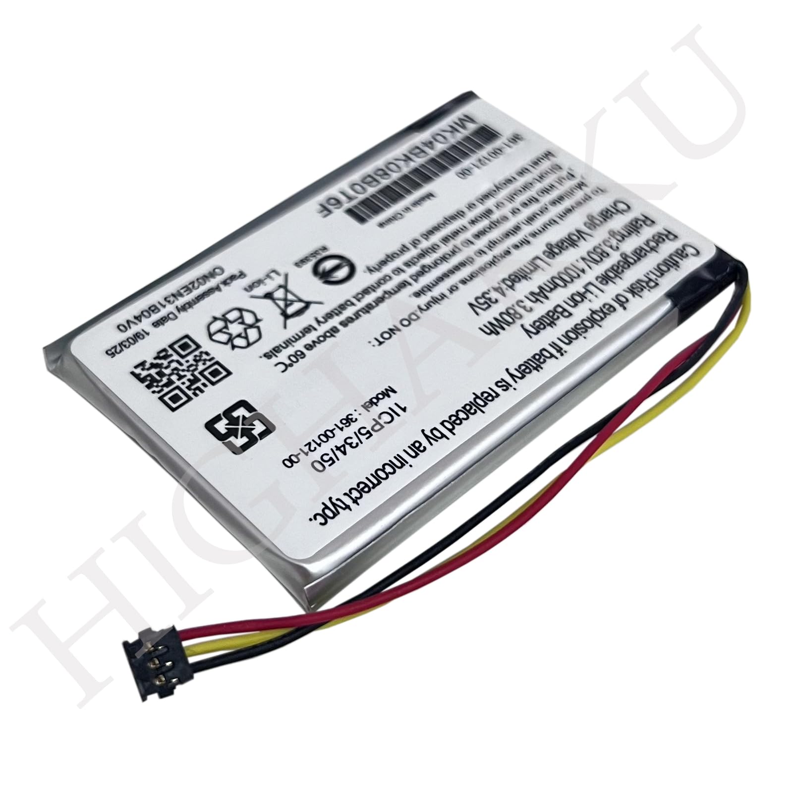 Batería de repuesto 361-00121-00 compatible con Gar-min Edge 830, rastreador GPS 530, dispositivos de navegación