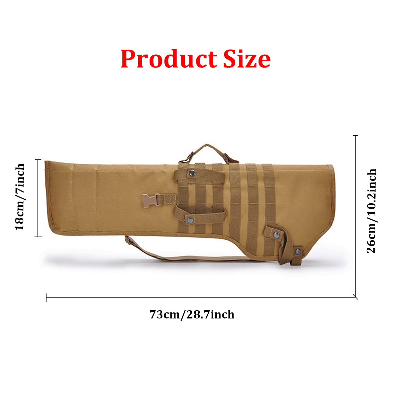 Borsa Pera Fodero Tattico per Fucile a Pompa Borsa a Tracolla per Caccia e Tiro Borsa Multifunzione per Armi Borsa Morbida/Black