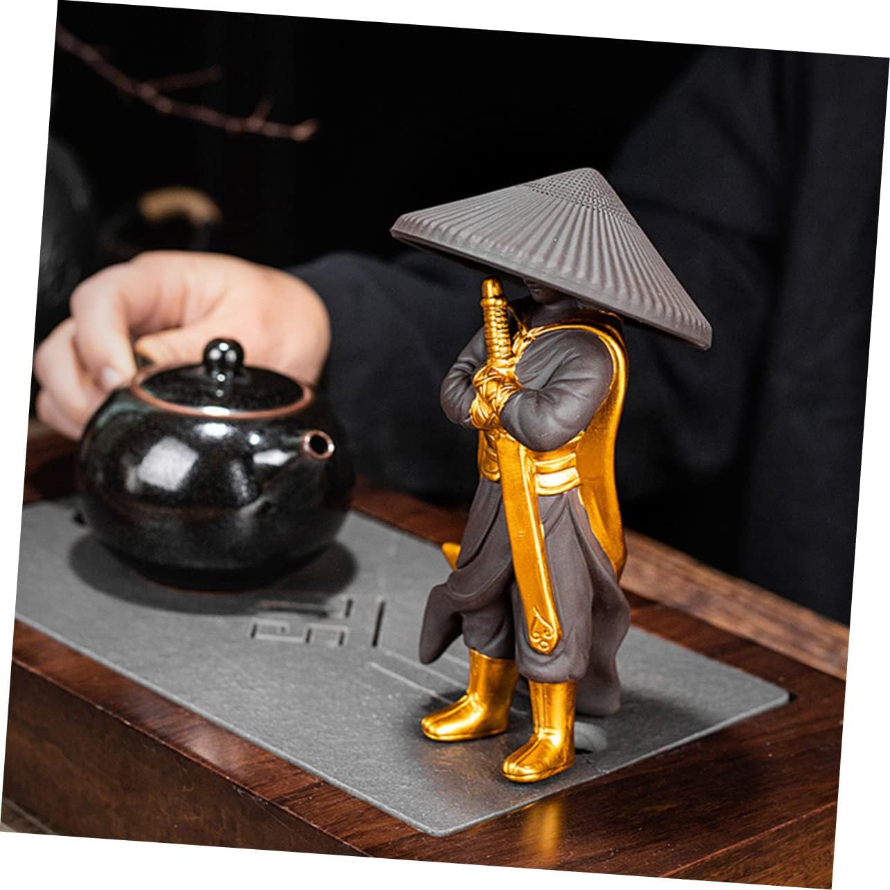 Ceramic Tea Pet Detachable Leak Unique Kung Fu Teaware Decoration Elegant Tea Adornment for Home Office