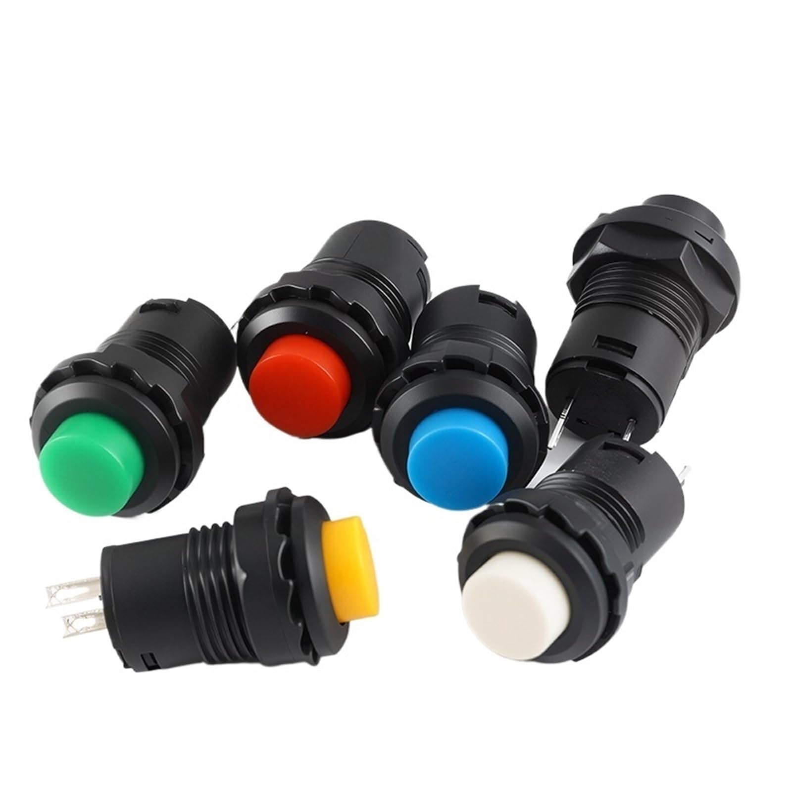 DS428 12 mm samoblokujące się przełączniki przyciskowe, przełącznik resetowania wł./wył., 5/20 sztuk