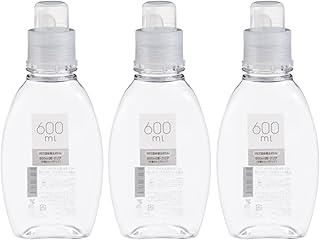 【3個セット】 詰替ボトル (衣料洗剤･柔軟剤用) 600ml× ３個