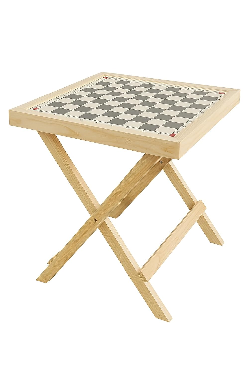 Wintek Prelam Wooden Chess Table | Waterproof Folding Side Table for Home & Outdoor | Engineered Wood Multipurpose Coffee