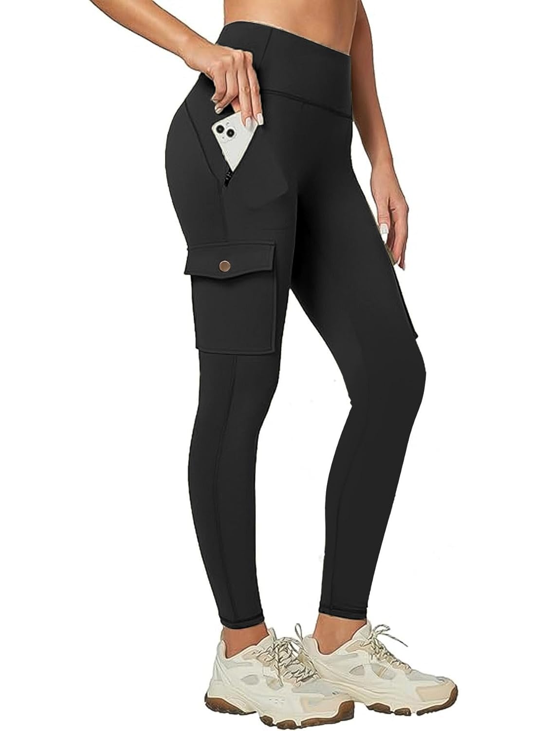 Flamingals High Waisted Scrunch Butt Lifting Hiking Leggings for Women - Buttery Soft Tummy Control Workout Yoga Pants