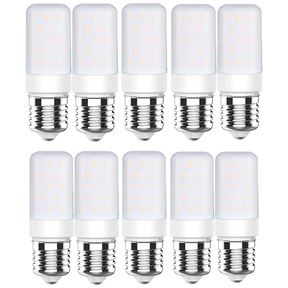10 Szt. 220V E27 12W LED Żarówka Świecowa Cylindryczna Żarówka Kukurydziana Ciepła Biała Lampa Bagnetowa Candelabra Do Oświetlenia Biurowego W Pokoju