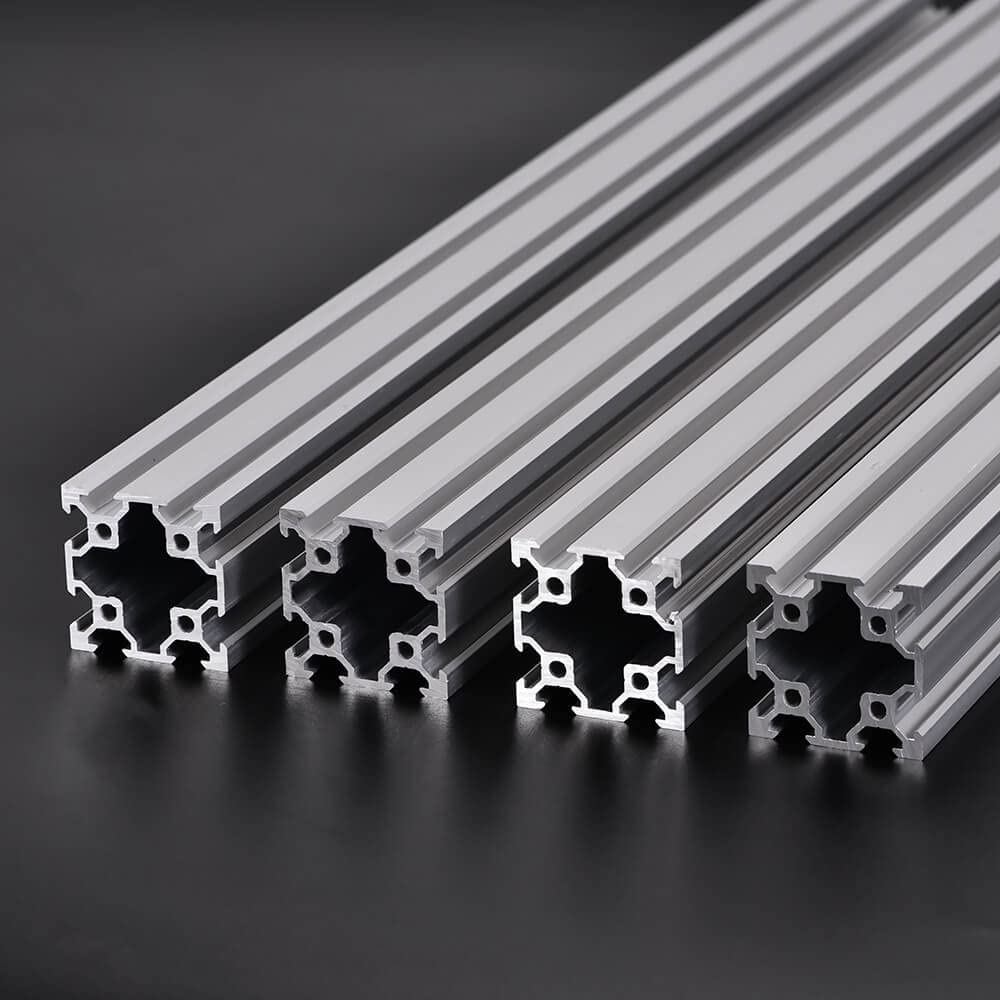 4PCS V Slot 4040 Aluminum Extrusion Profile 23.6'' European Standard Anodized Linear Rail for 3D Printer Parts and CNC DIY 600mm Silver(23.6inch)
