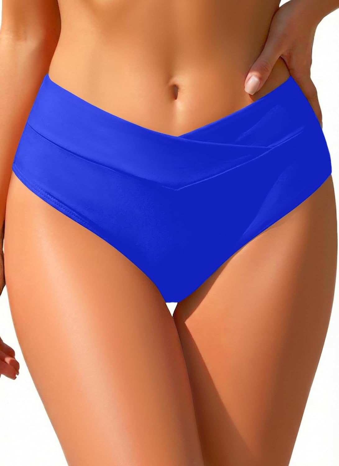 Tempt Me Women Full Coverage Bikini Bottom - V Cut Swimsuit High Waisted Bathing Suit Bottoms 2025