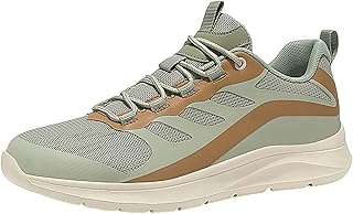 Zapatillas de correr para hombre, ligeras, transpirables, de malla de verano, con cordones, para tenis, fitness, correr, entrenamiento, calle, baloncesto, marrón, 41 EU