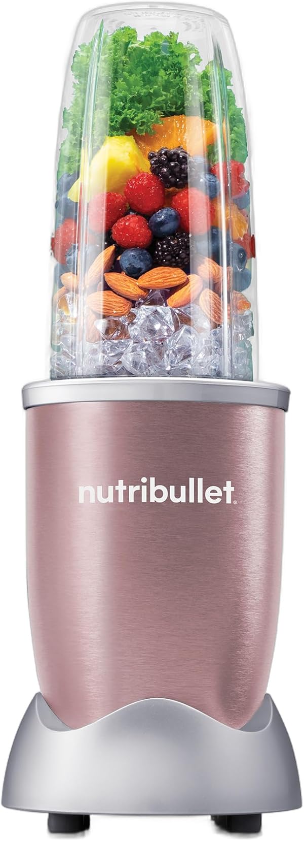 nutribullet Pro, 900 Watt Leistung, Einfach und schnell in der Anwendung, Kompakt, Leicht zu reinigen, Mit 700 ml Becher, Smoothiemixer, Smoothie Maker, Elektrischer Mixer, Roségold, NB904RG