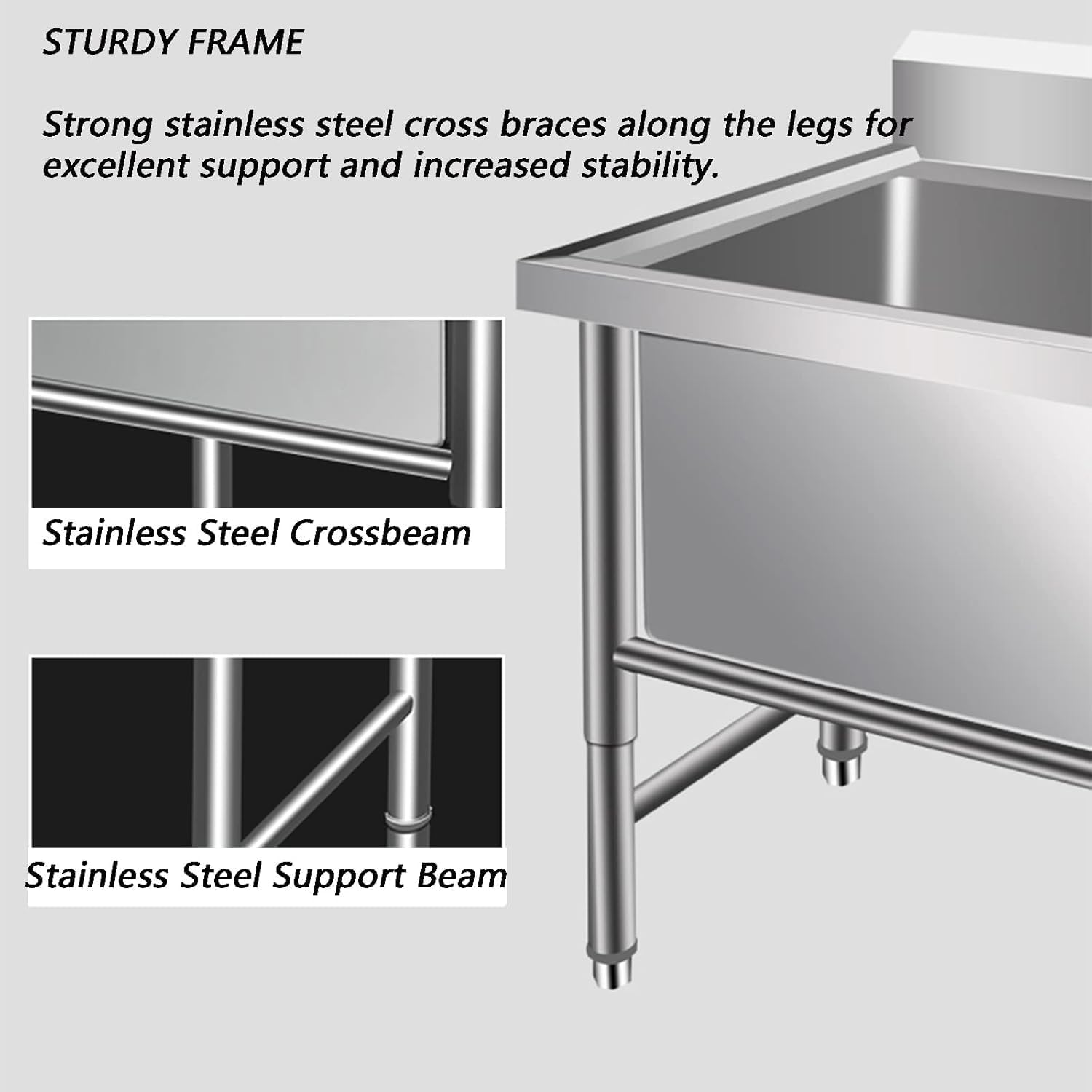 Stainless Steel Dog Grooming Bath Tub - Large Dog Wash Station with Telescopic Faucet (31in) - Ideal for Professional Pet Grooming & Home Use