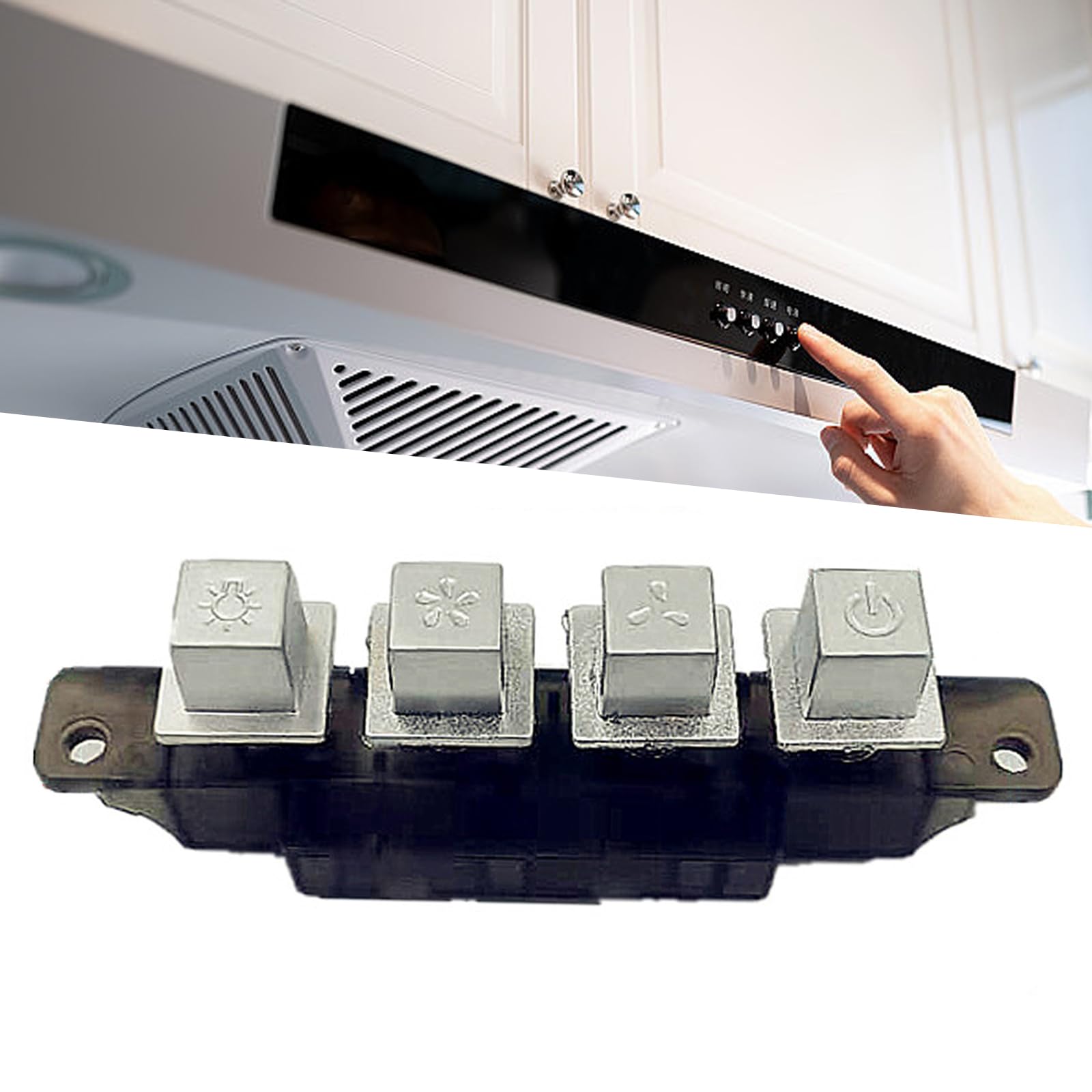 Interrupteur à Clavier Pour Hotte Aspirante, Bouton-poussoir