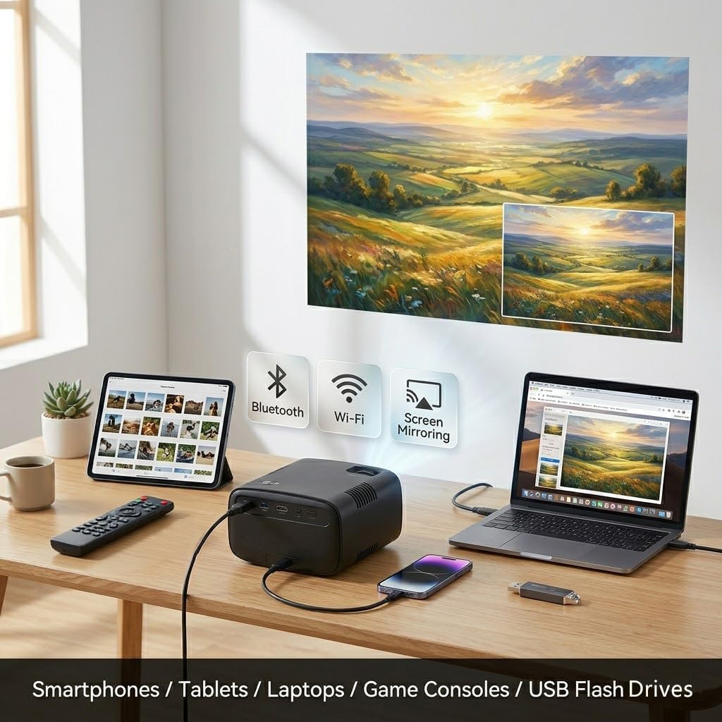 Art Projector for Tracing, Smart Art Sketcher Image Painting Optical Drawing Projector with Stand Desktop Wall Canva for Artists Kids