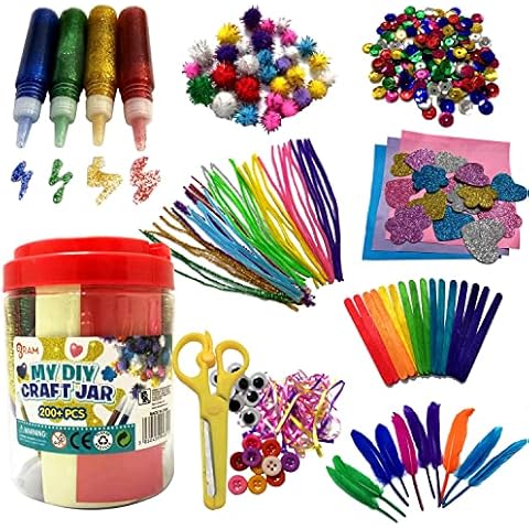 Ram Craft Jar with 200 Pieces for Kids Cover