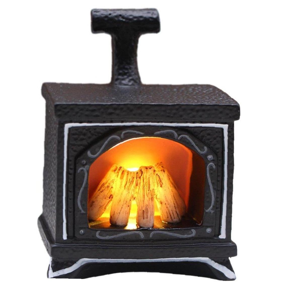 Amazon.co.jp: ドールハウス 1/12スケール ミニチュア 暖炉 Led