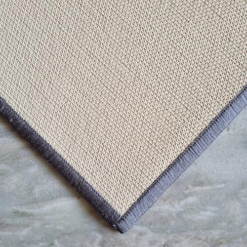 Image of Matz&More Tiles Star Floor Mat | 40x60 CM | Blue Pastel | Nylon Tufted Gel Baking Anti-Slip | Doormat for Home Entrance, Kitchen & Bedroom