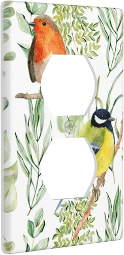 Miniatura 2 de Placas de interruptor de luz dúplex individuales y cubiertas de enchufe, placa de pared eléctrica decorativa para receptáculo, decoración de enchufe