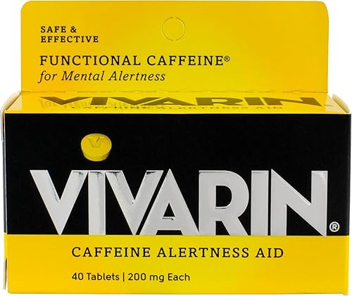 Vivarin Ayuda para el estado de alerta con cafeína, tabletas de 40 ea (paquete de 6)