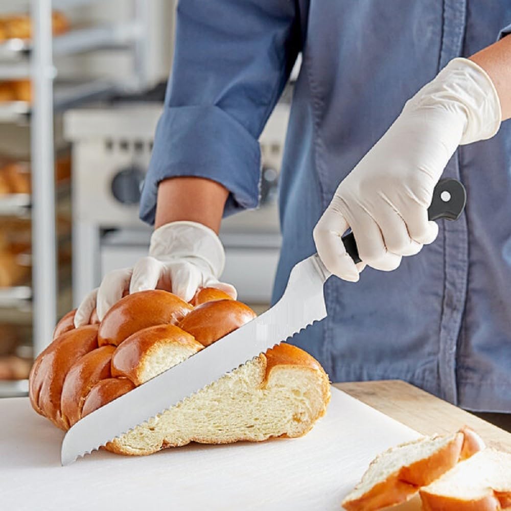 TrueCraftware- 8” Blade Offset Bread Knife Forged German Steel- Razor Sharp Multipurpose Sharp Kitchen Knife for Homemade Bread Crusty Breads Cake Bagel Home Kitchen Restaurants