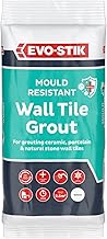 Evo Stik Wall Tile Grout Mould Resistant White - 500g - Fast Setting - Suitable for Kitchens and Bathrooms - Ceramic - Stone & Porcelain