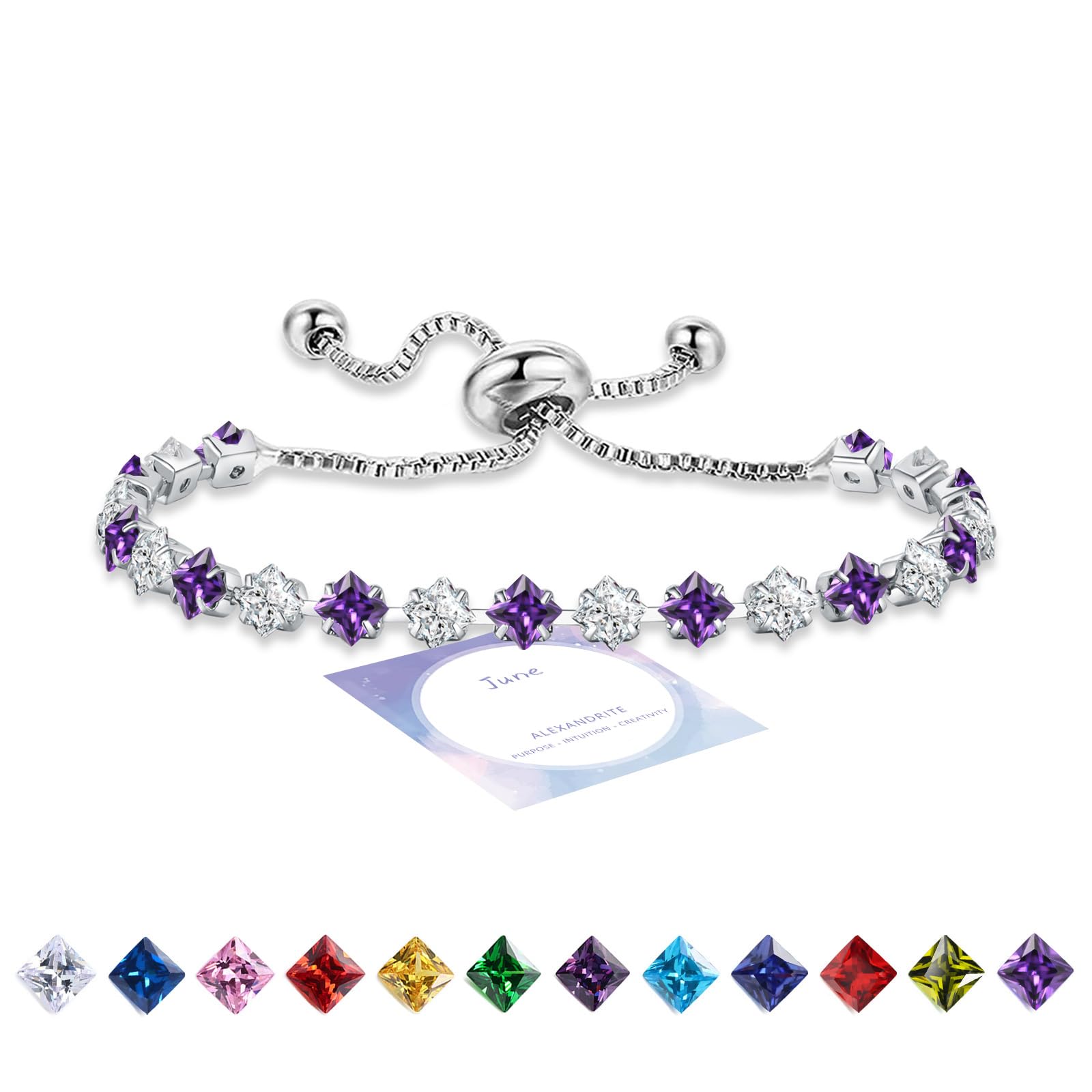 HEEYA Anxiety Ring für Damen Silber Ringe mit Geburtssteinen