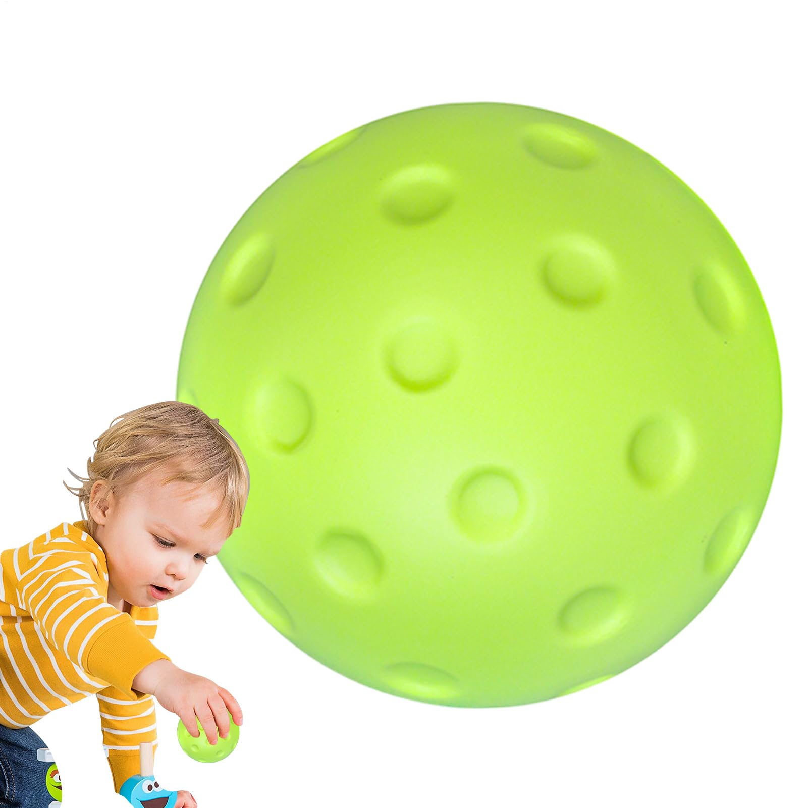 Indoor Pickleball Ball, Training Silent Ball, Standardgröße mit Soft-Effekt, geräuschreduzierendes Design für Übungssessions, Aufwärmwerkzeug und Hinterhof, Anfänger Pro Ready