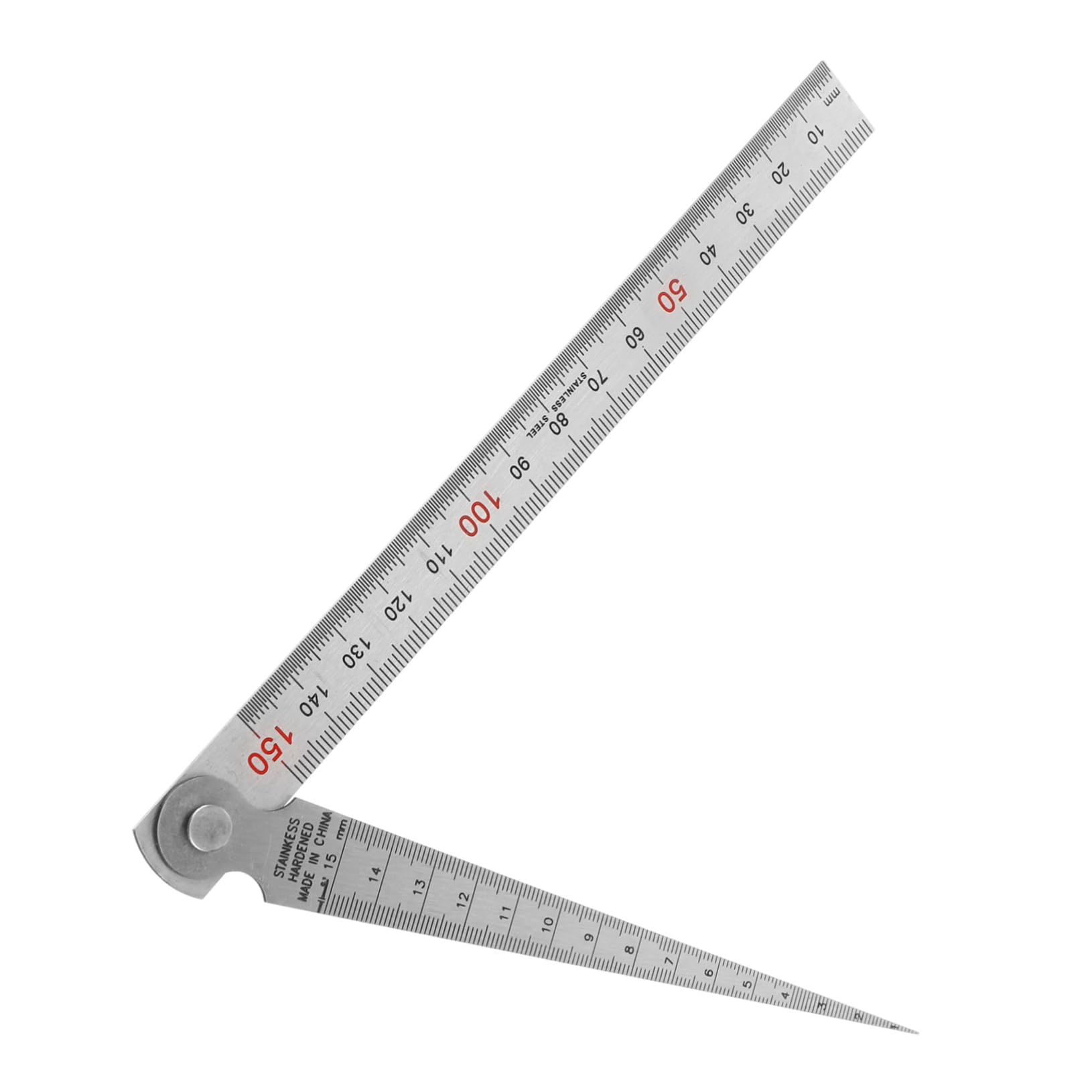 Hohopeti Gap Measuring Instrument Stainless Steel Seam Gauge Scale Ruler Thickness Gauges Kit