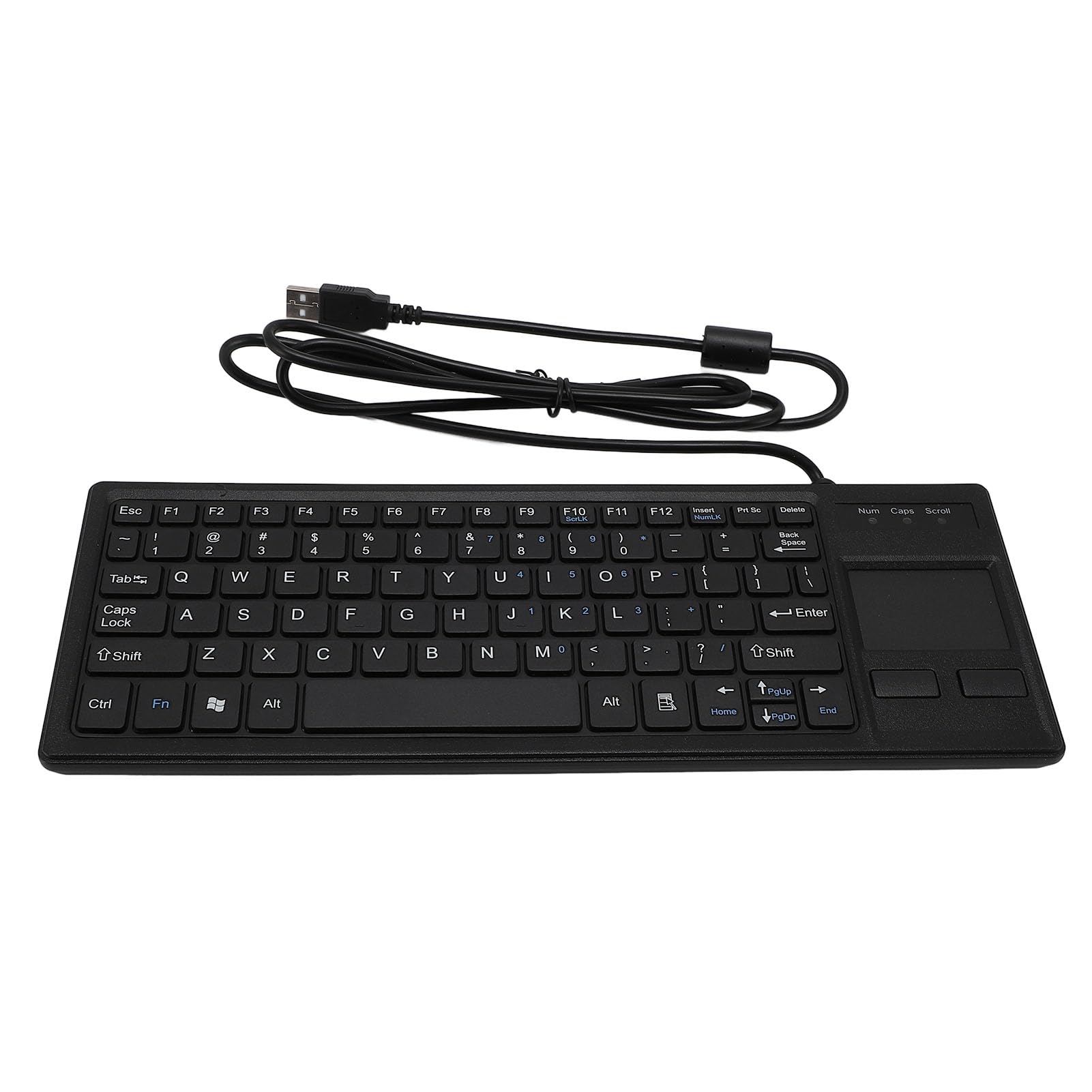 Jectse Tastiera Touch Cablata, Tastiera Industriale Integrata Resistente All'acqua con Touchpad per PC Laptop, Resistente Alla Polvere e All'acqua IP68, Plug and Play