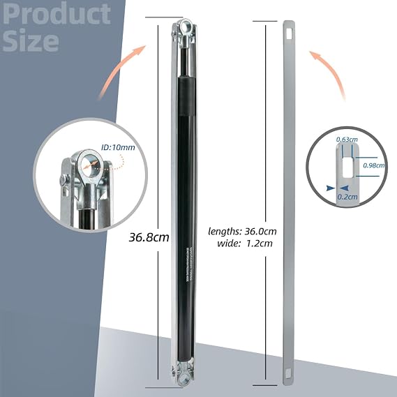 36-80 Standard Strut Kit for Werner Aluminum Attic Ladders AH2210, AH2210B, AH2210K, AH2210CA, AH2510, AH2510B, AH2510K, AH2512, AL2210, AE2210 Replacement Parts - 1 Pair