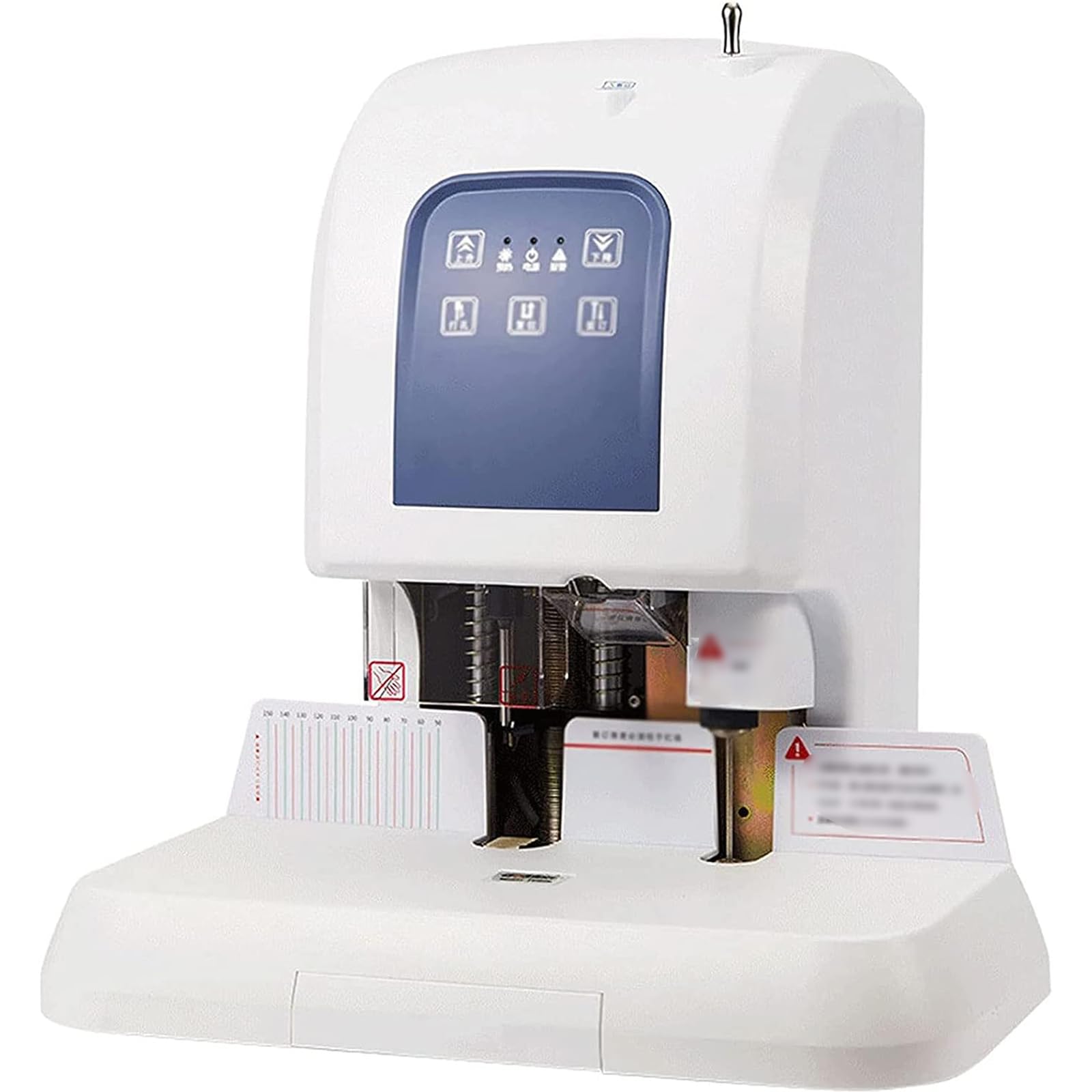 Macchina vincolante finanziaria automatica, punzonatrice elettrica per impieghi gravosi con pulsanti touch, tecnologia hot-melt per uso scolastico e ufficio, spessore 50 mm