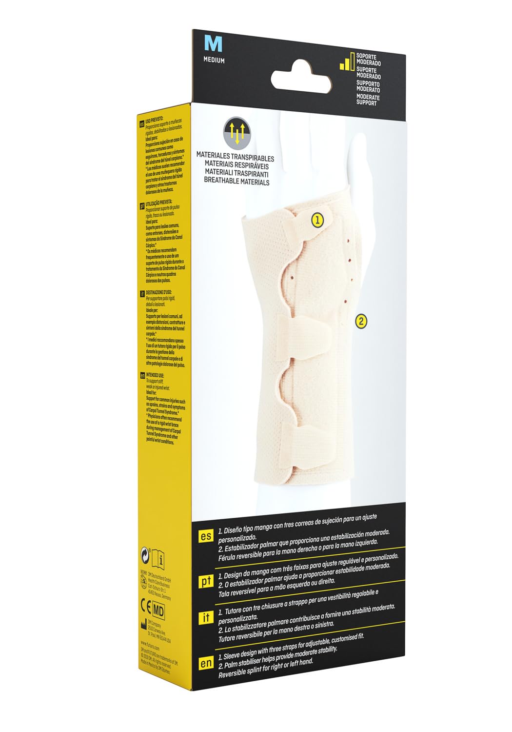 FUTURO Tutore reversibile per polso 47854, M (15.9 - 19.0 cm)
