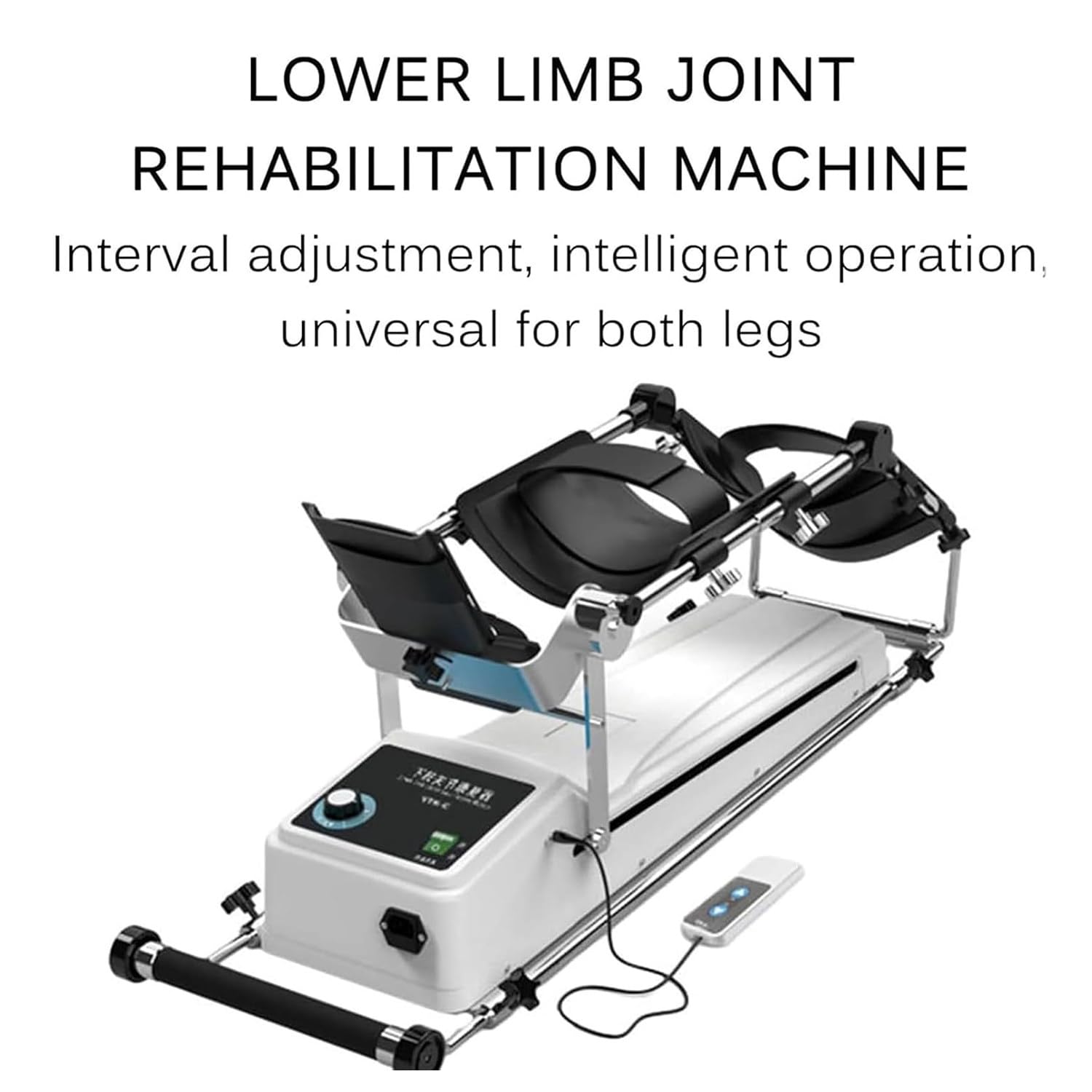 Trainer Elettrico Riabilitazione Ginocchio, Attrezzatura L'allenamento emiplegia articolazione Ginocchio con Telecomando, Regolazione Continua velocità E Angolo Allenamento da -5 A 120°,Small