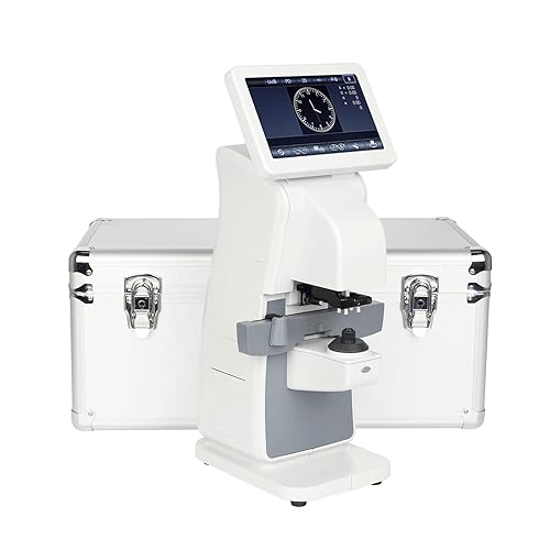 Lensmeter Professional Digital Auto Focimeter High Precision Eyeglass Lens Analyzer for Opticians, Clinics & Optical Labs UV/PD Measurement Auto Recognition Feature LM260 White 110V