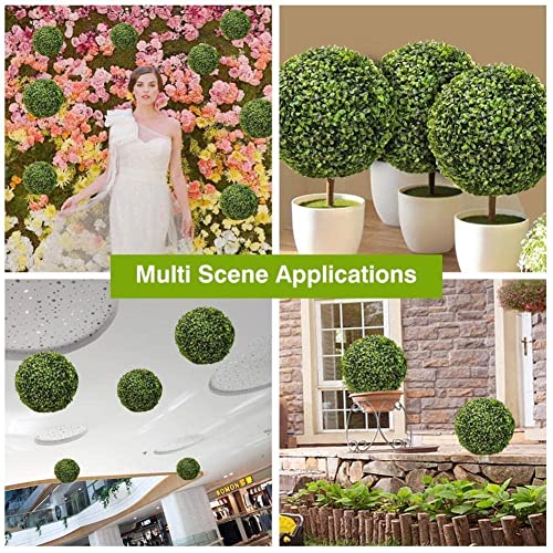 Tpalpkt Artificial Milan Grass Ball Simulation Green Plants Ball Fake Flower For Wedding Decoration Fake Plants Home Outdoor Garden #TOP4