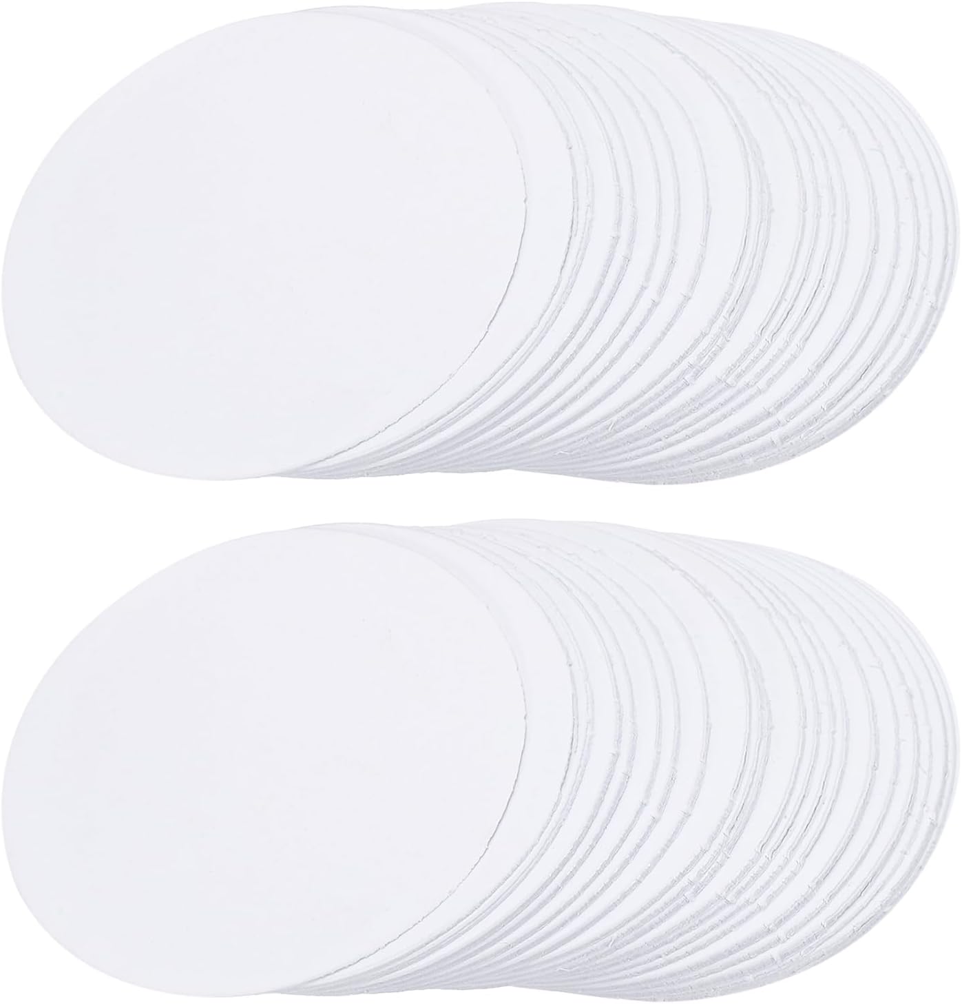 MECCANIXITY 200 Pcs Button Badge Blank Paper, 44mm Badge Making Paper for Painting, Badges Button Supplies Thick Round Cardstock for 1.3 Inch/32mm Round Pin Buttons, Badges, DIY Projects