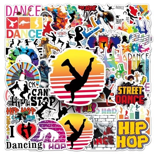 50PCS Hip HOP Dance Stickers - Street Dance, Graffiti Patches for Teens