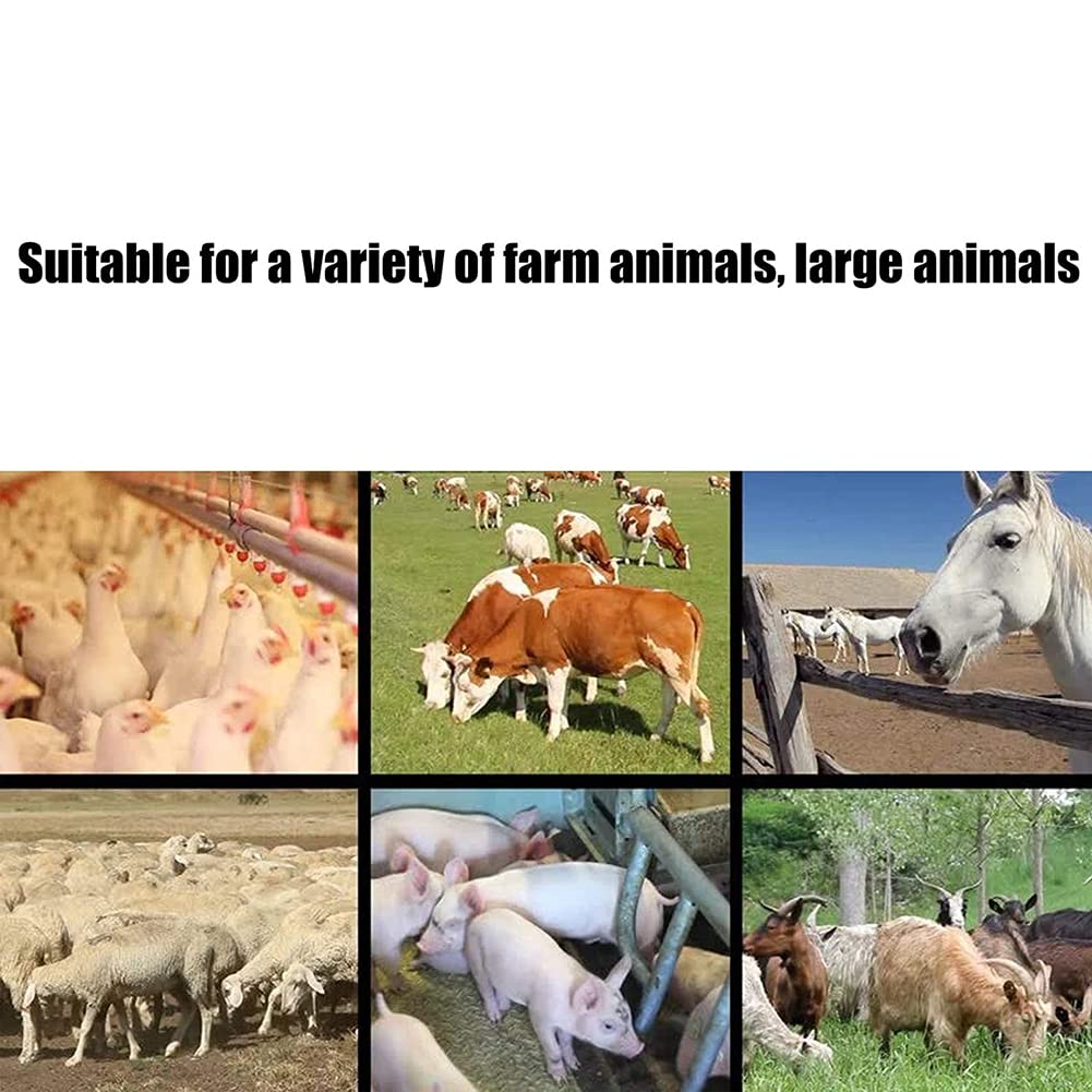 WOERD Palo De Seguridad para Ganado, Palo Eléctrico para Conducir Cerdos, Palo para Ganado Recargable para La Granja con Pila Y Cargador para Vaca Cerdo Cabras Y Más
