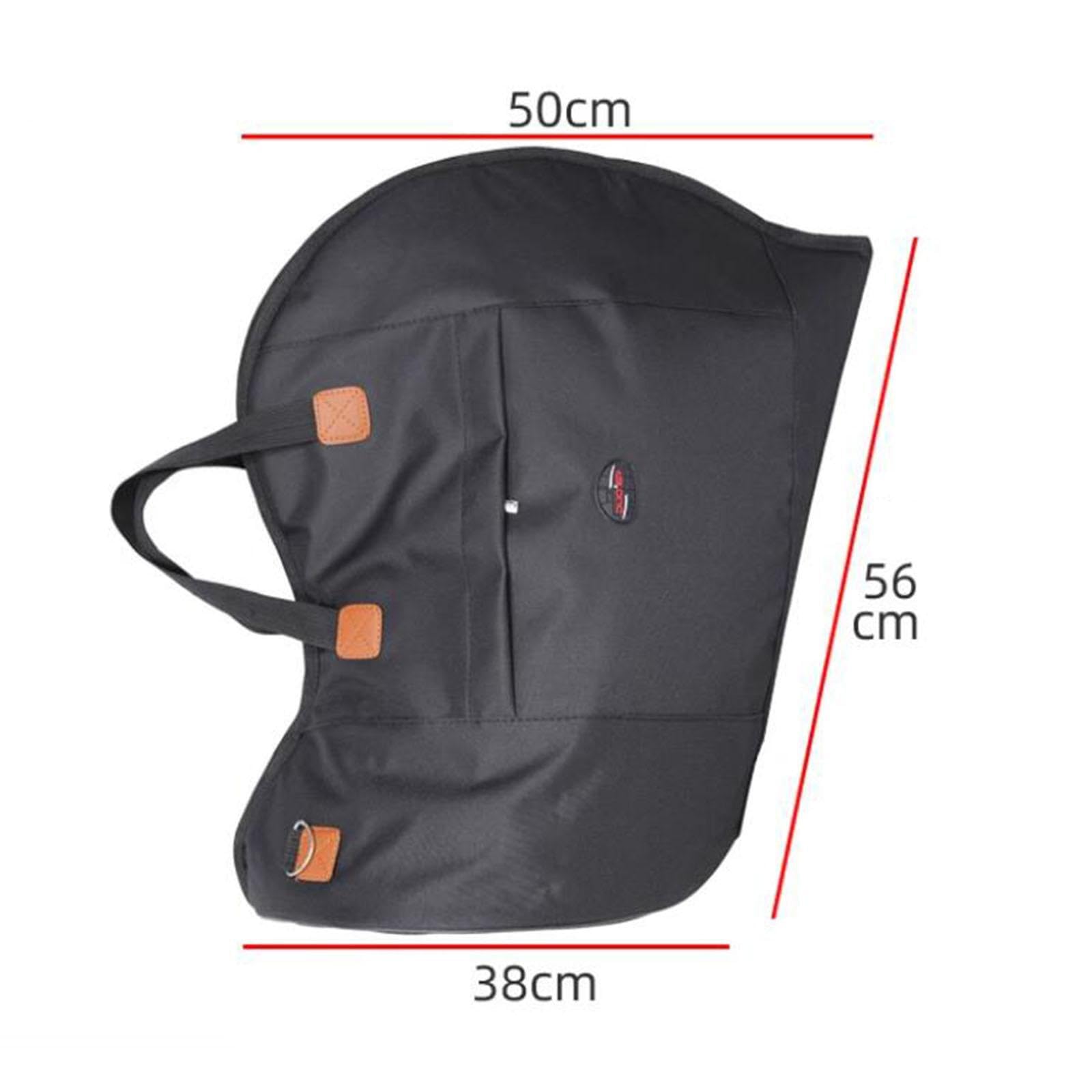 Zaino musicale impermeabile in tessuto Oxford per custodia per corno francese, tracolla regolabile, adatto per viaggi, zaino con tracolla regolabile e impermeabile