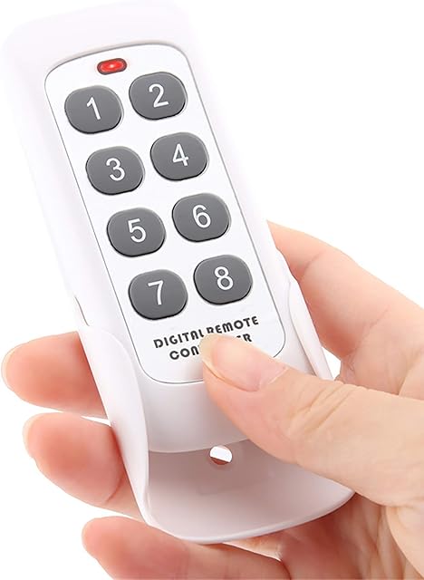 ZUYOOK 433 Tuya Smart Single Fire Zero Fire Universal Touch Switch Home Remote Control 8 buttons (white, HFY8)