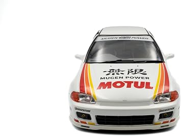 Solido Works 1:18 Scale Honda Civic (EG6) Mugen Racing White 1992 Diecast Model Car S1810404