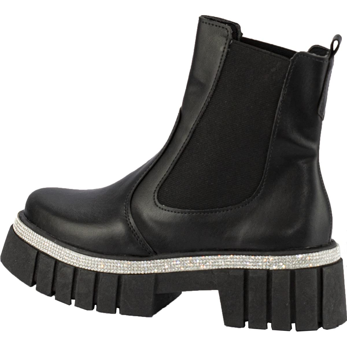 Bota Chelsea Feminina Coturno Tratorado Strass Plataforma em promoção! Veja a oferta e mais achadinhos de Botas 8 Hoje é o melhor dia para comprar Bota Chelsea Feminina Coturno Tratorado Strass Plataforma com aquele preço maroto! Promoção! Aproveite a oferta! 8
