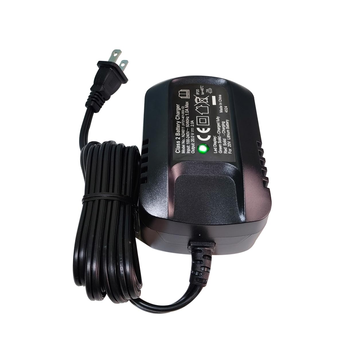 Nlkvilla 20V 2A Lithium-Ion Battery Fast Charger for Hyper Tough