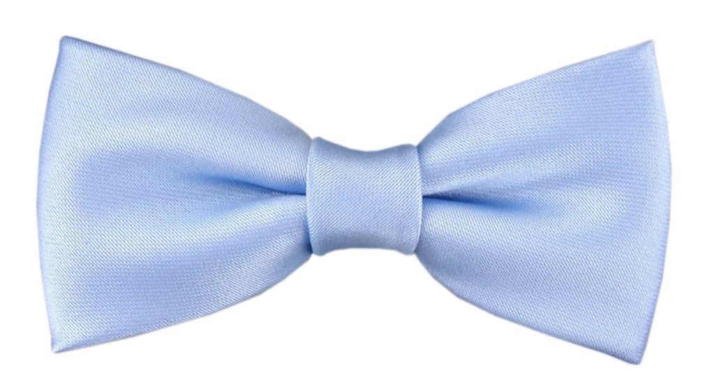 TigerTie - Toddler Baby Bow Tie In Turquoise Blue With Elastic - View #5